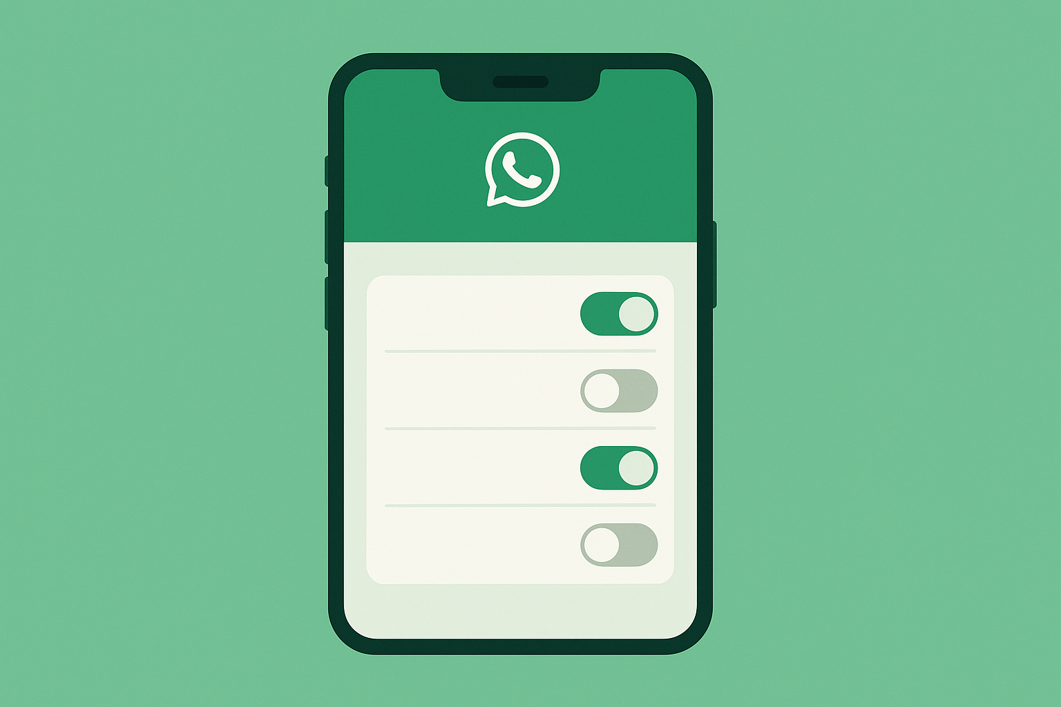 Configurações de notificações do WhatsApp Business no Android para ativar alertas