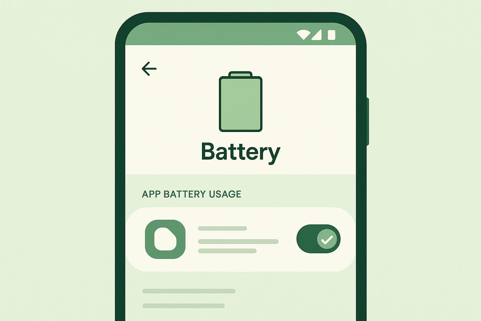 Configuração para desativar otimização de bateria do WhatsApp Business