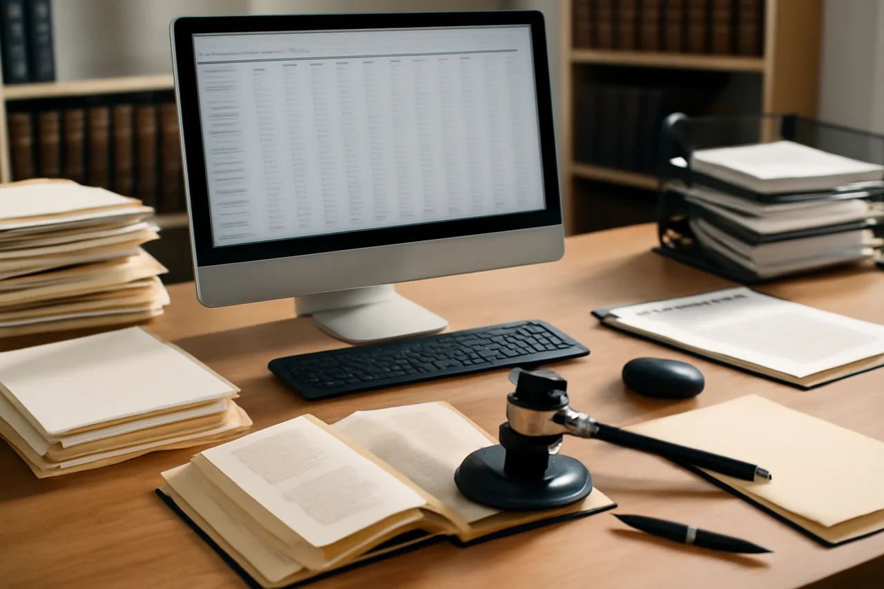 como organizar processos no escritório de advocacia: Utilizando planilhas para controle efetivo de atividades