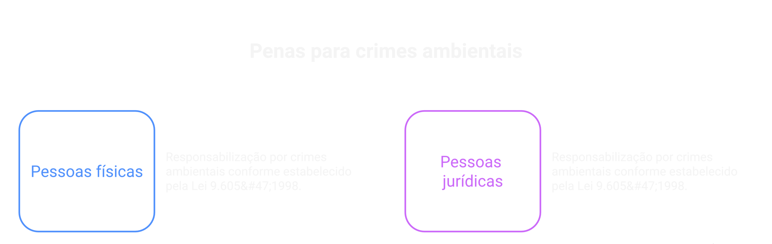 Penas para pessoas físicas e jurídicas