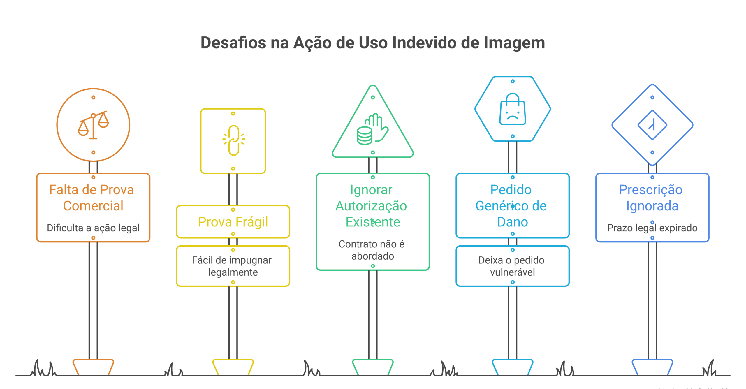 Visão geral: modelo de ação uso indevido de imagem